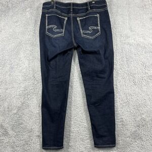 Silver Jeans Womens 18 Blue Suki Skinny Ankle Slim Shaping Stretch Pockets
